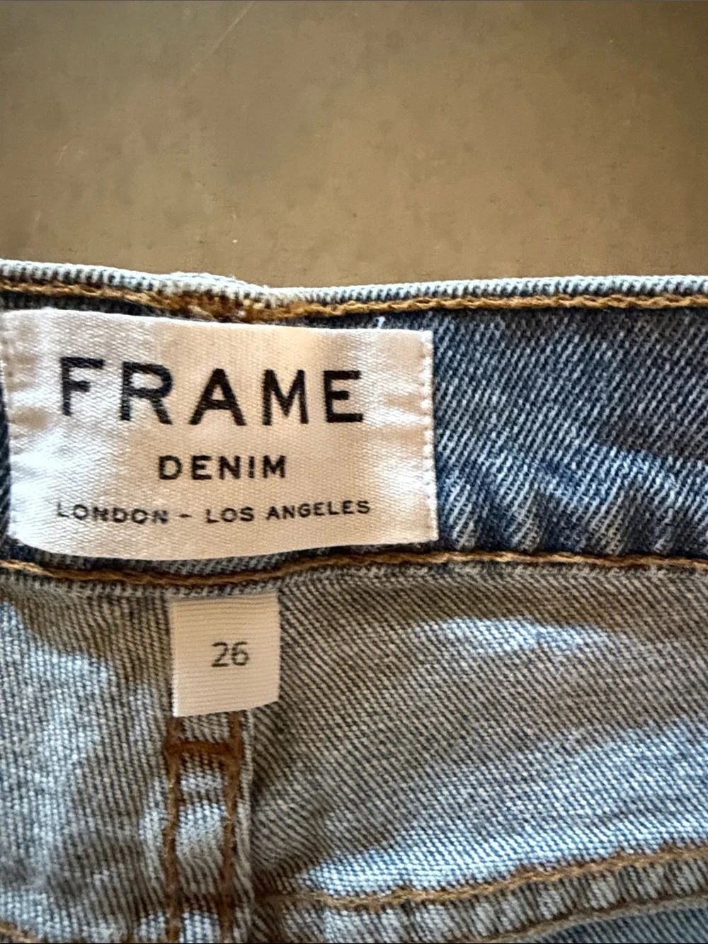 Frame Denim Light Blue Distressed Cutoff Jean Shorts, Le Cut Off, 26 - Picture 3 of 4